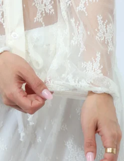 Camicia Materica Bianca