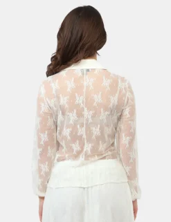 Camicia Materica Bianca