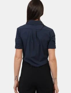 Camicia Materica Blu