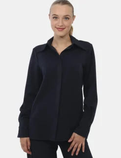 Camicia Materica Blu