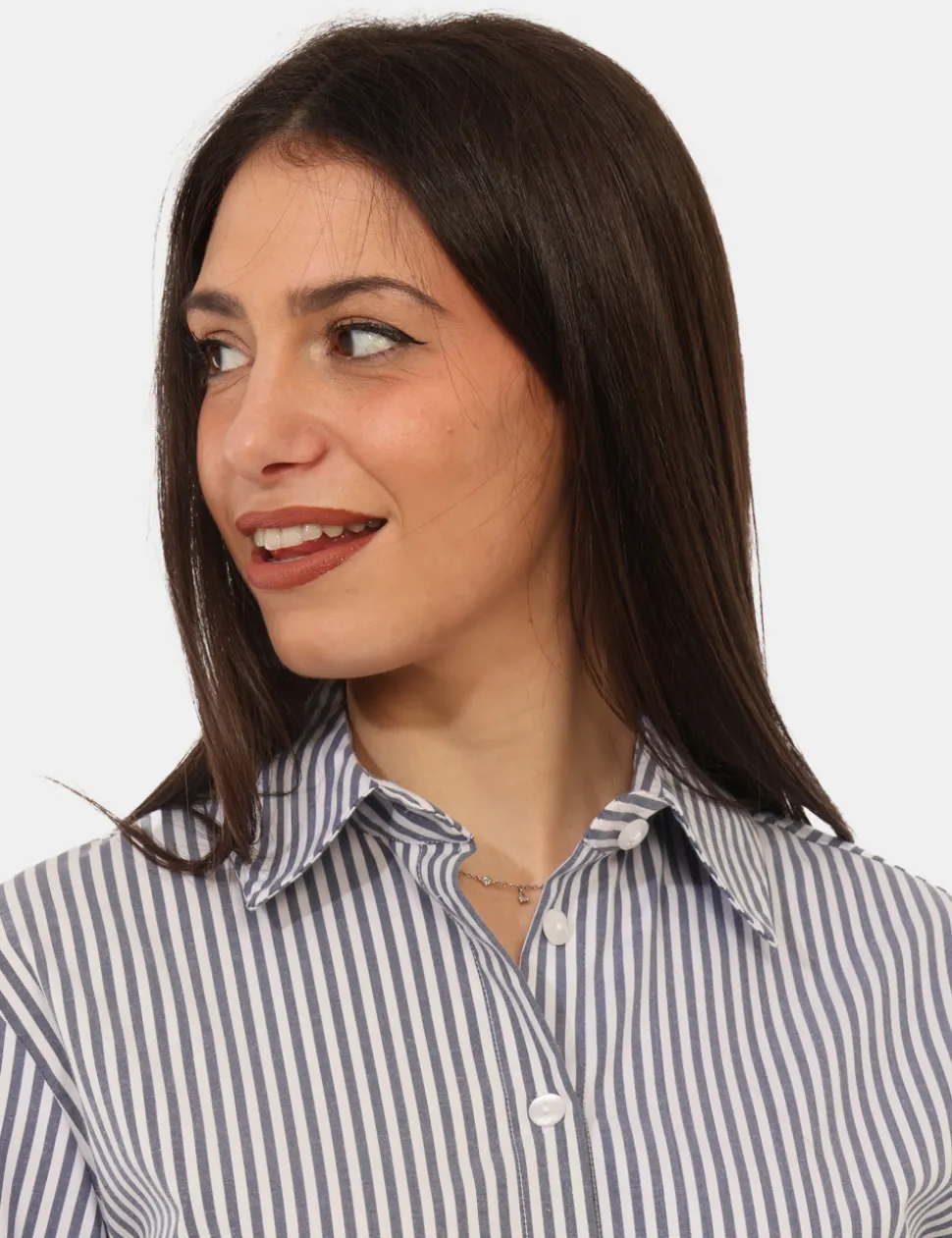 Camicia Materica Blu
