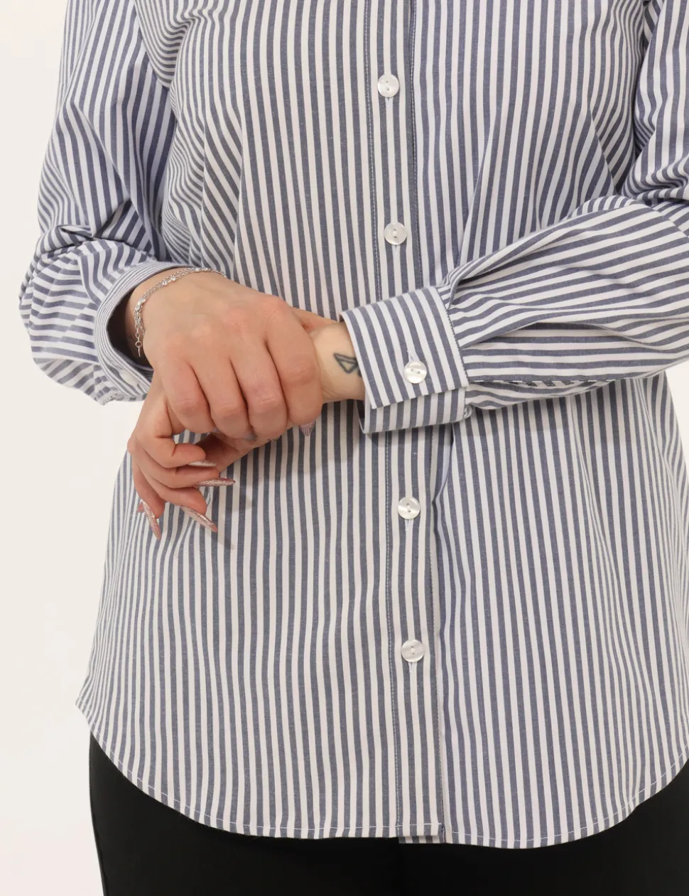 Camicia Materica Blu