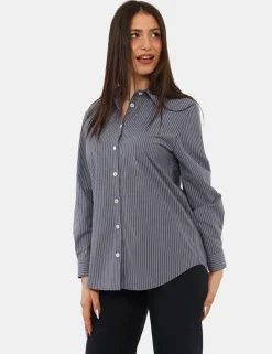 Camicia Materica Blu
