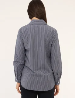 Camicia Materica Blu