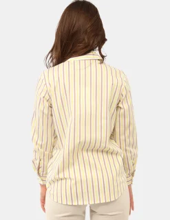 Camicia Materica Gialla e Viola