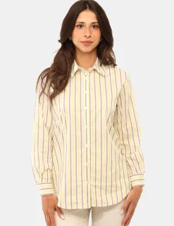 Camicia Materica Gialla e Viola