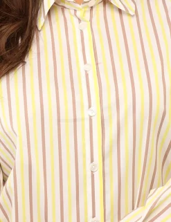 Camicia Materica Gialla e Viola