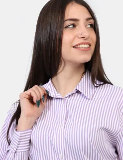 Camicia Materica Lilla