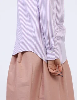 Camicia Materica Lilla