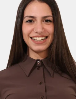 Camicia Materica Marrone