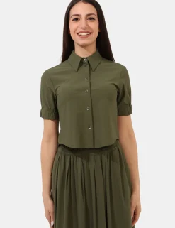 Camicia Materica Verde