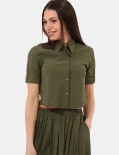 Camicia Materica Verde