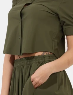 Camicia Materica Verde