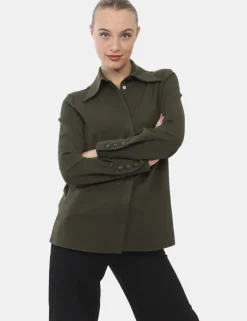 Camicia Materica Verde