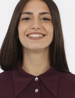 Camicia Materica Viola