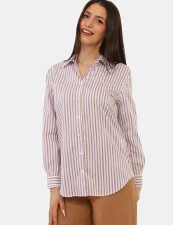 Camicia Materica Viola