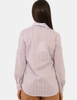 Camicia Materica Viola