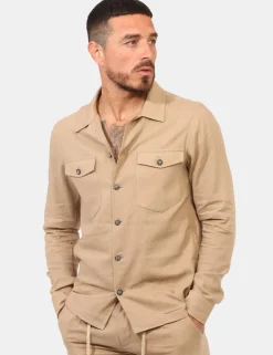 Camicia PRJ22 Beige da uomo