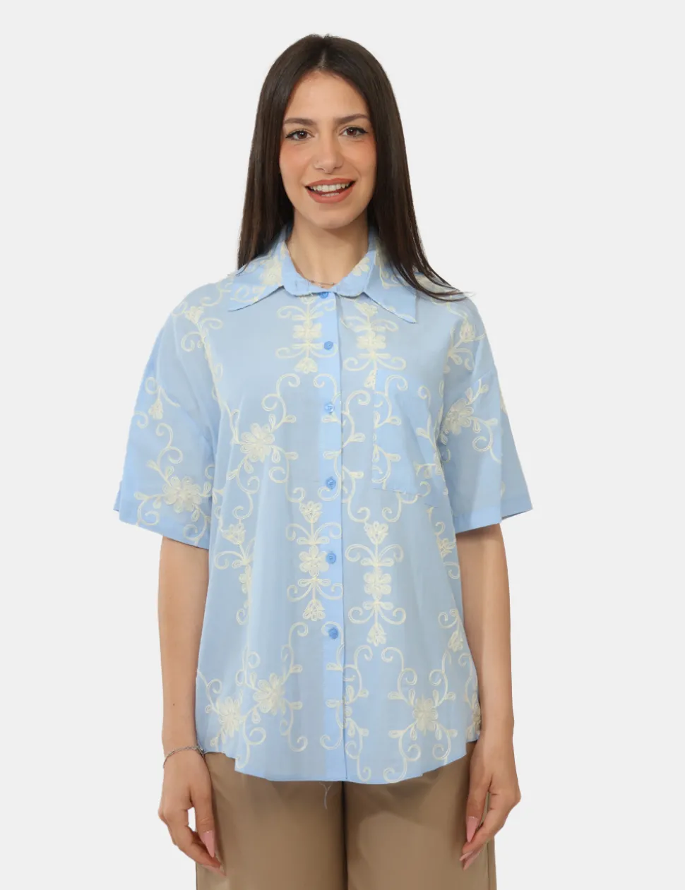 Camicia Rue De Clerie Azzurra