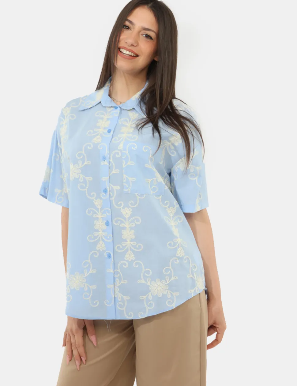 Camicia Rue De Clerie Azzurra