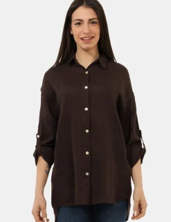 Camicia Rue De Clerie Marrone