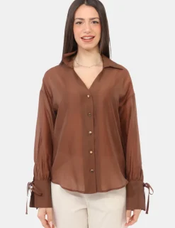 Camicia Rue De Clerie Marrone