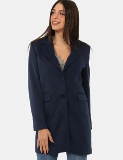 Cappotto Materica Blu