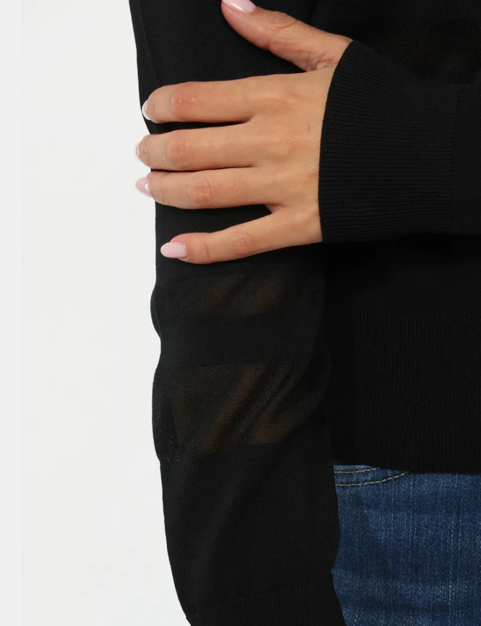 Cardigan Materica Nero