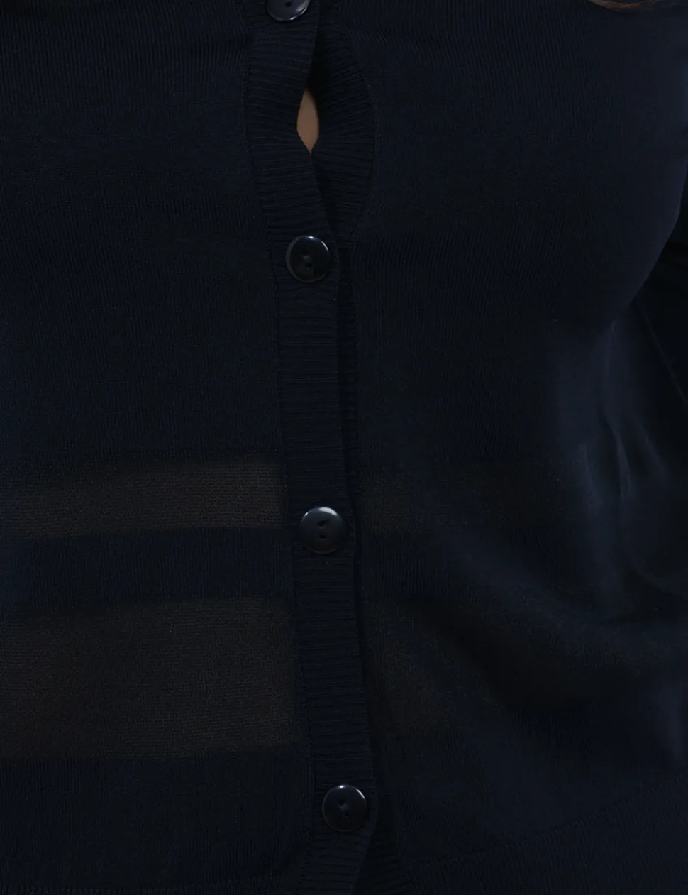 Cardigan Materica Nero