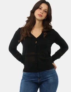 Cardigan Materica Nero