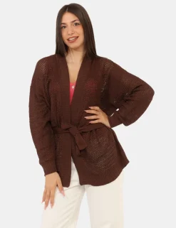 Cardigan Rue De Clerie Marrone