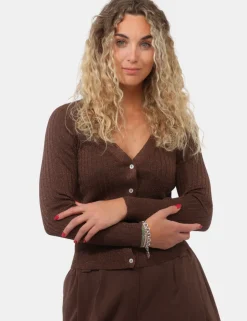 Cardigan Rue De Clerie Marrone