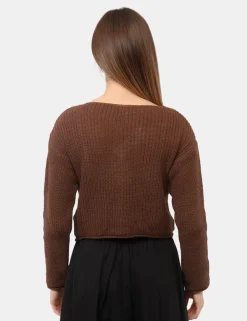 Cardigan Rue De Clerie Marrone