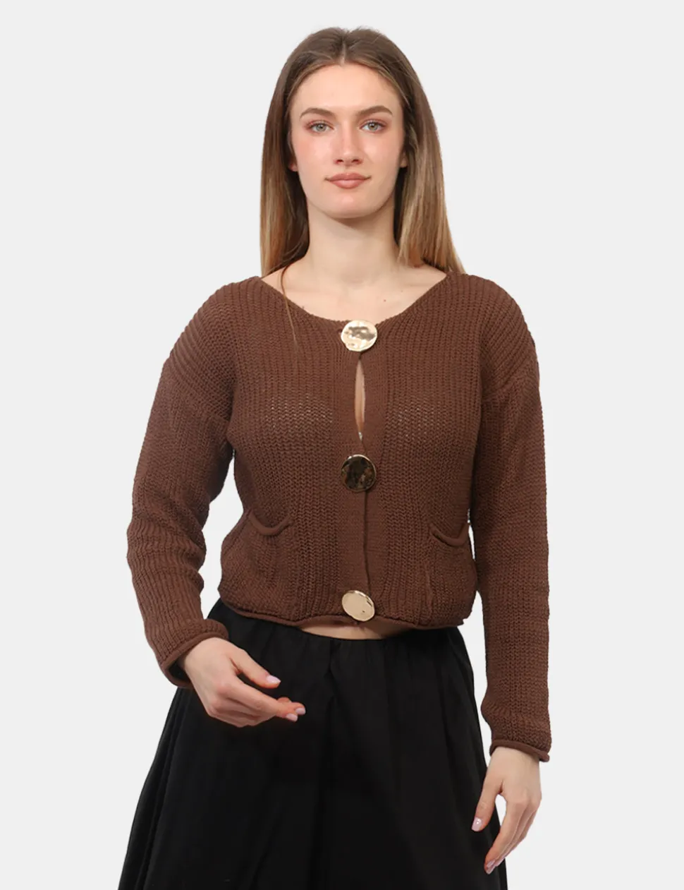 Cardigan Rue De Clerie Marrone