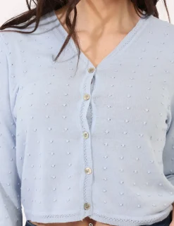Cardigan Sandro Ferrone Azzurro
