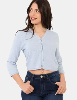 Cardigan Sandro Ferrone Azzurro