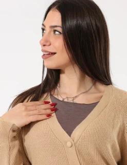 Cardigan Sandro Ferrone Beige