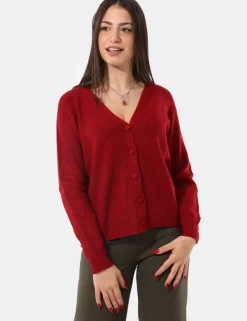 Cardigan Sandro Ferrone Bordeaux