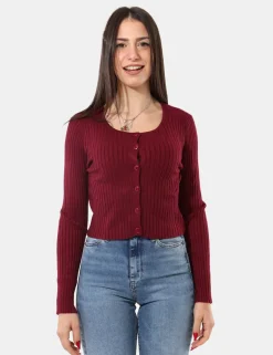 Cardigan Sandro Ferrone Bordeaux