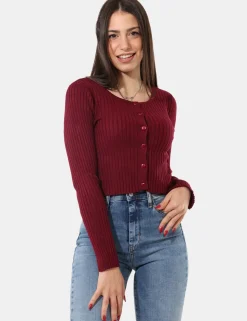 Cardigan Sandro Ferrone Bordeaux