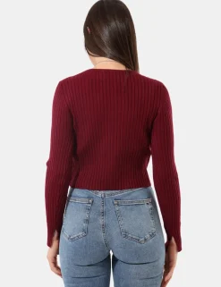 Cardigan Sandro Ferrone Bordeaux