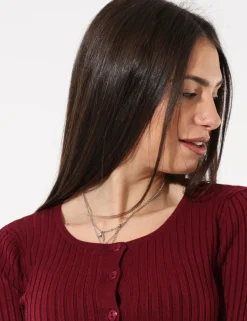 Cardigan Sandro Ferrone Bordeaux