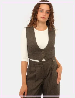 Gilet Fracomina Marrone tg.S