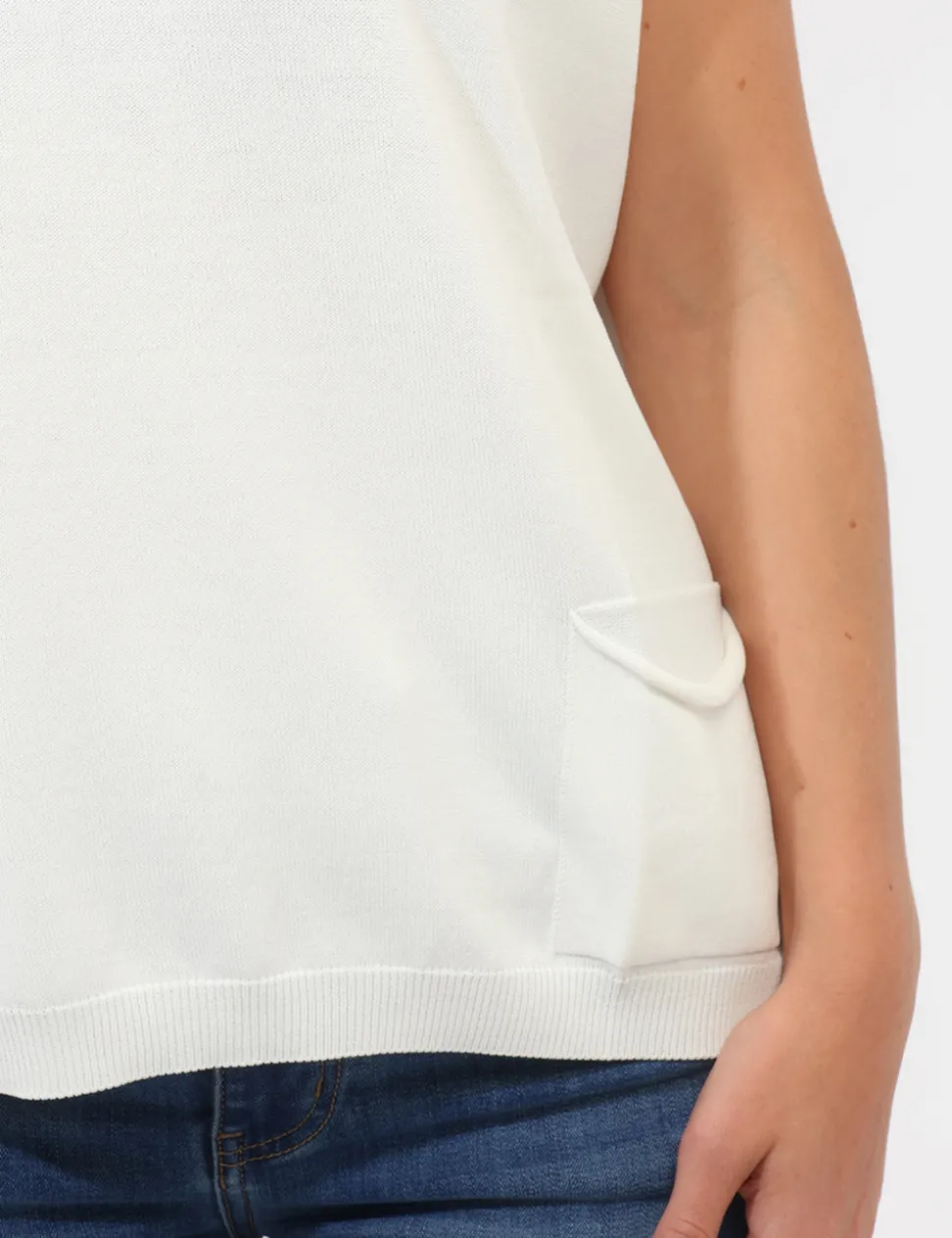 Gilet Materica Bianco