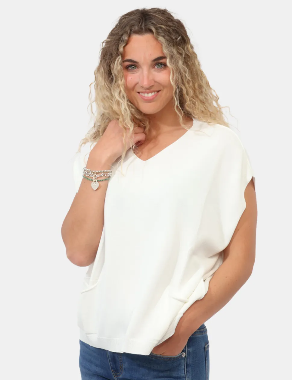 Gilet Materica Bianco