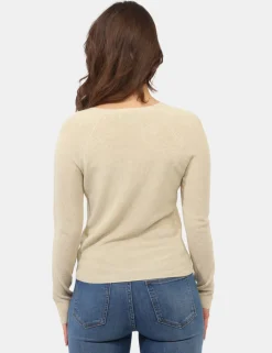 Maglia Materica Beige