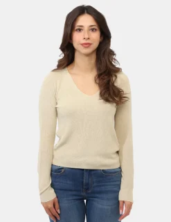 Maglia Materica Beige