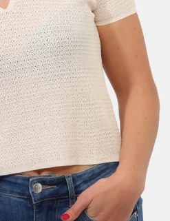 Maglia Materica Bianca