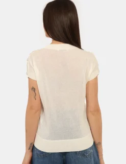 Maglia Materica Bianca