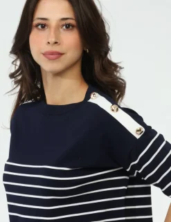 Maglia Materica Blu